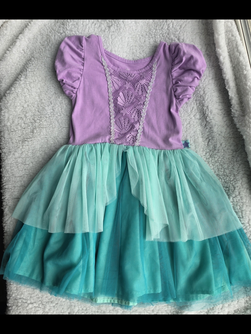 Disney Purple and Teal Tulle Party Dress